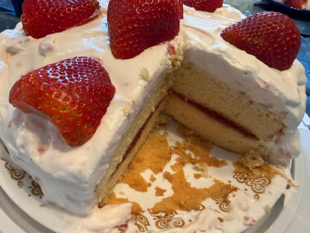 Mrs. Ruth's Strawberry Lemonade Jam Cake