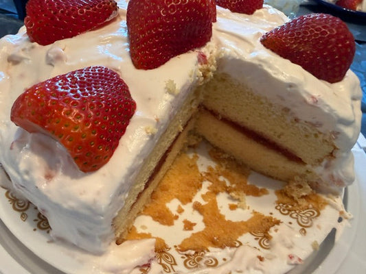 Mrs. Ruth's Strawberry Lemonade Jam Cake