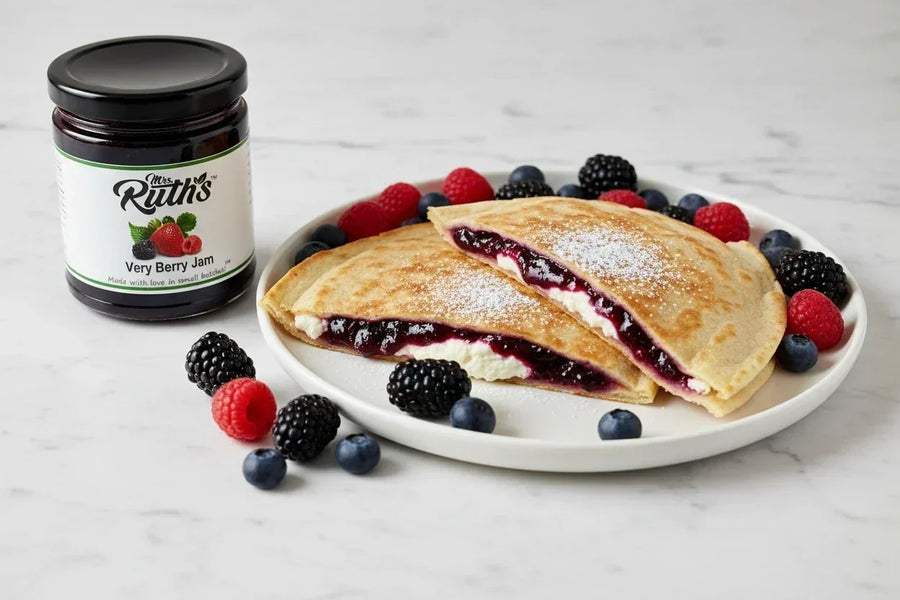Mrs. Ruth's Jam Breakfast Quesadillas