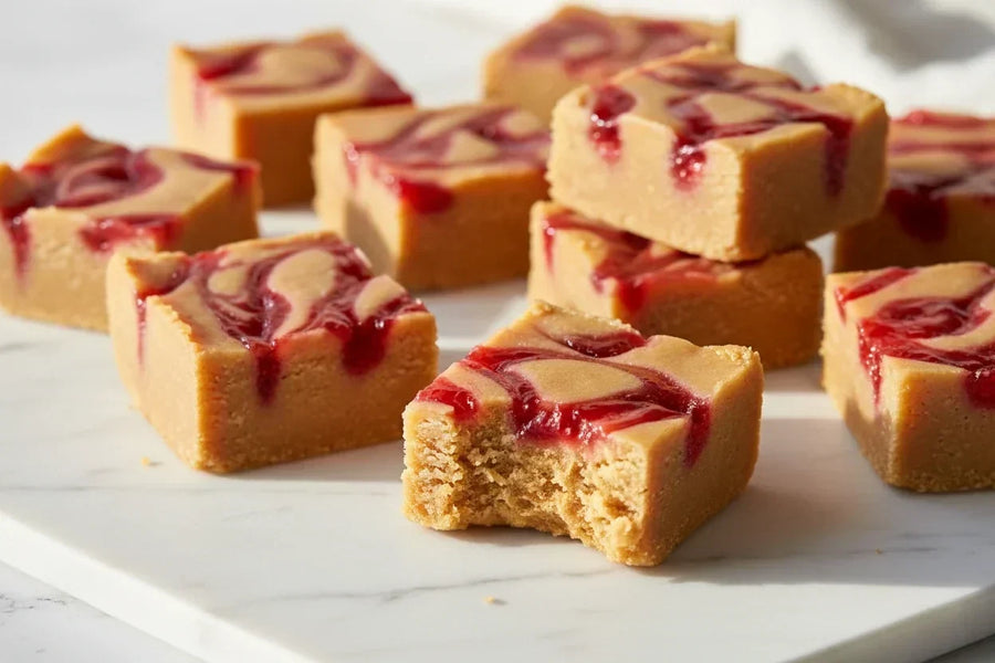 Mrs. Ruth's Three Ingredient PB & J Fudge