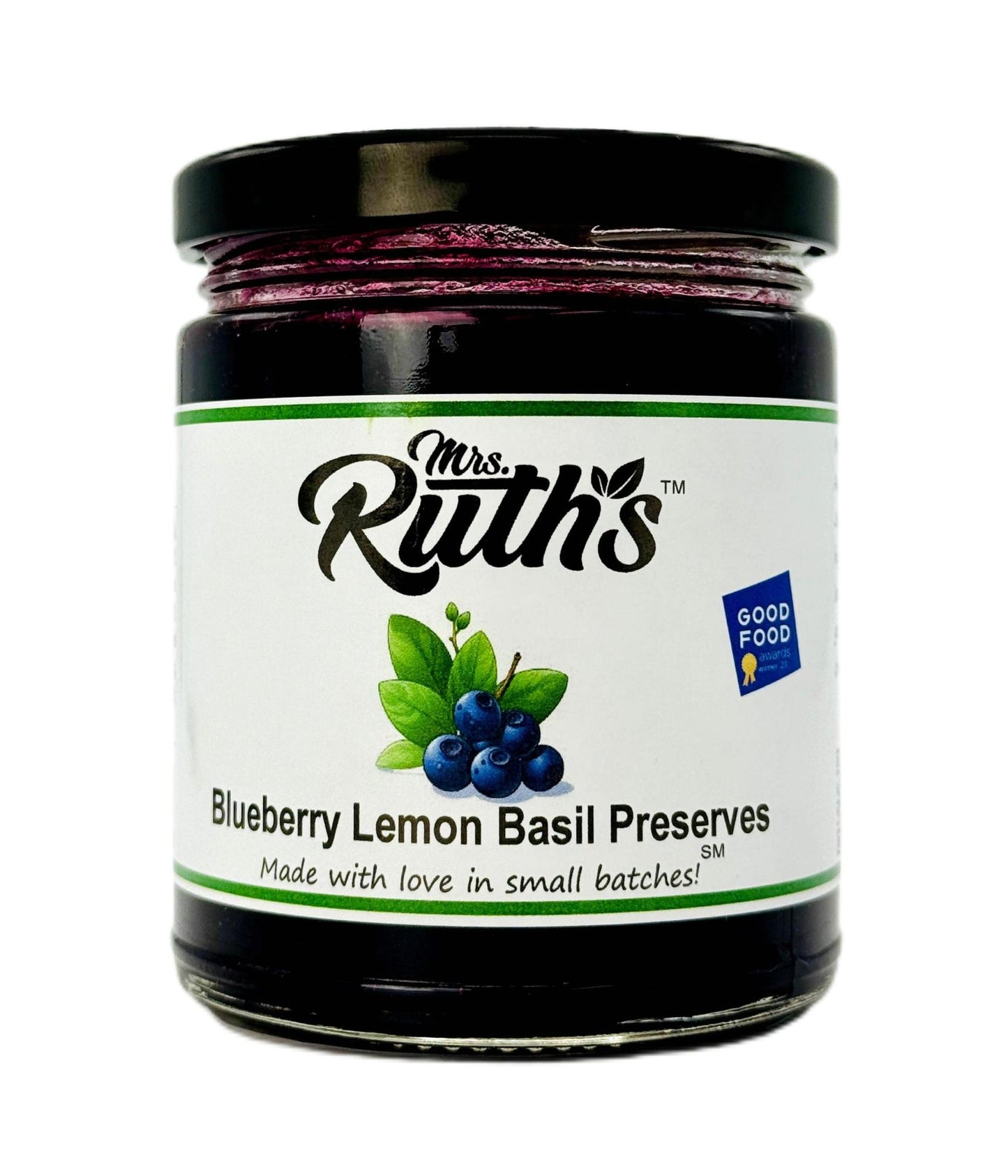 Blueberry Lemon Basil Preserves