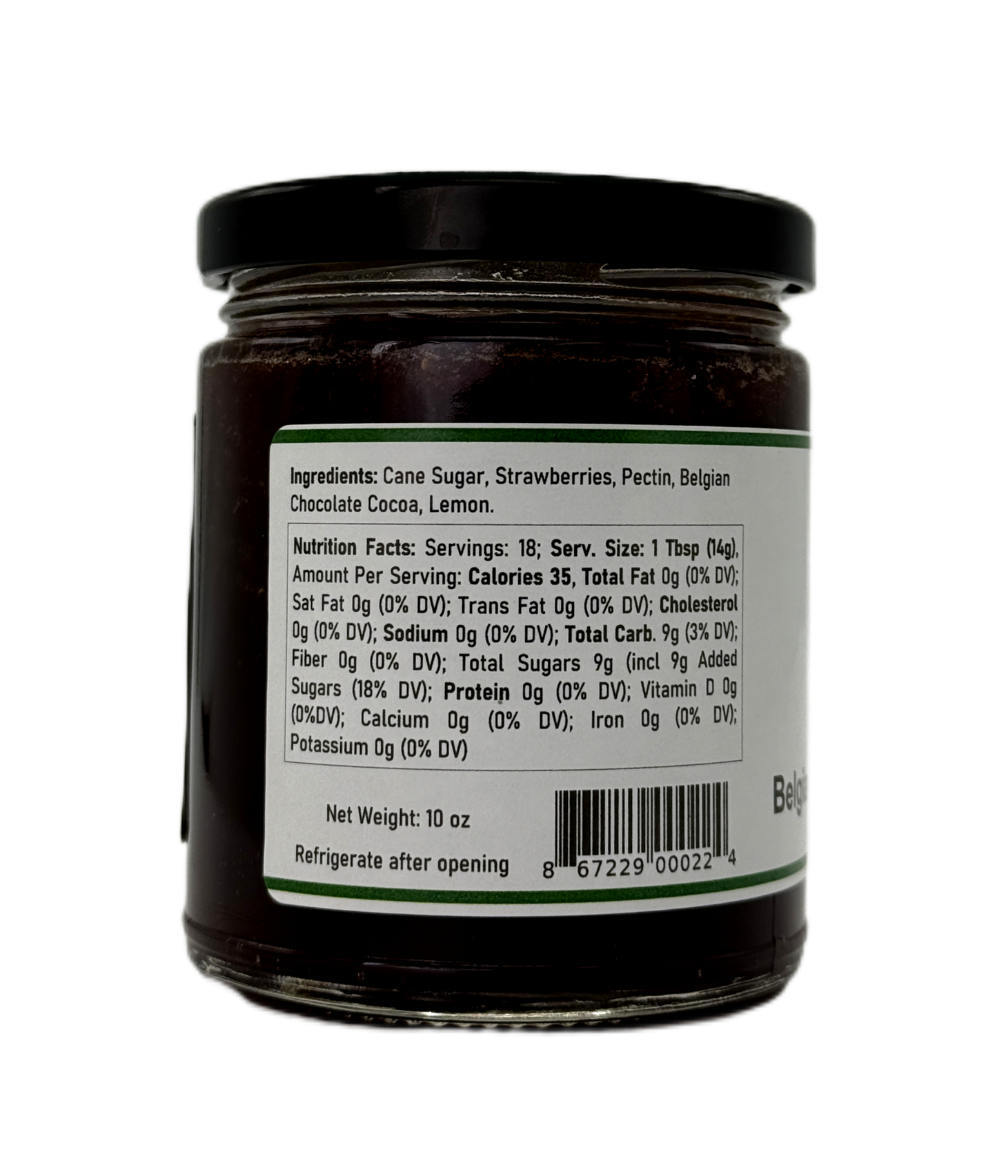 Belgian Chocolate Strawberry Jam