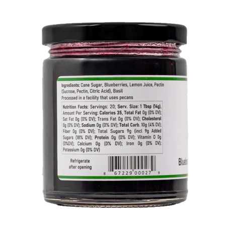 Blueberry Lemon Basil Preserves