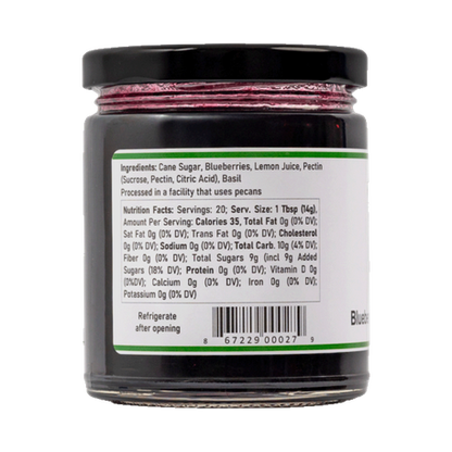 Blueberry Lemon Basil Preserves